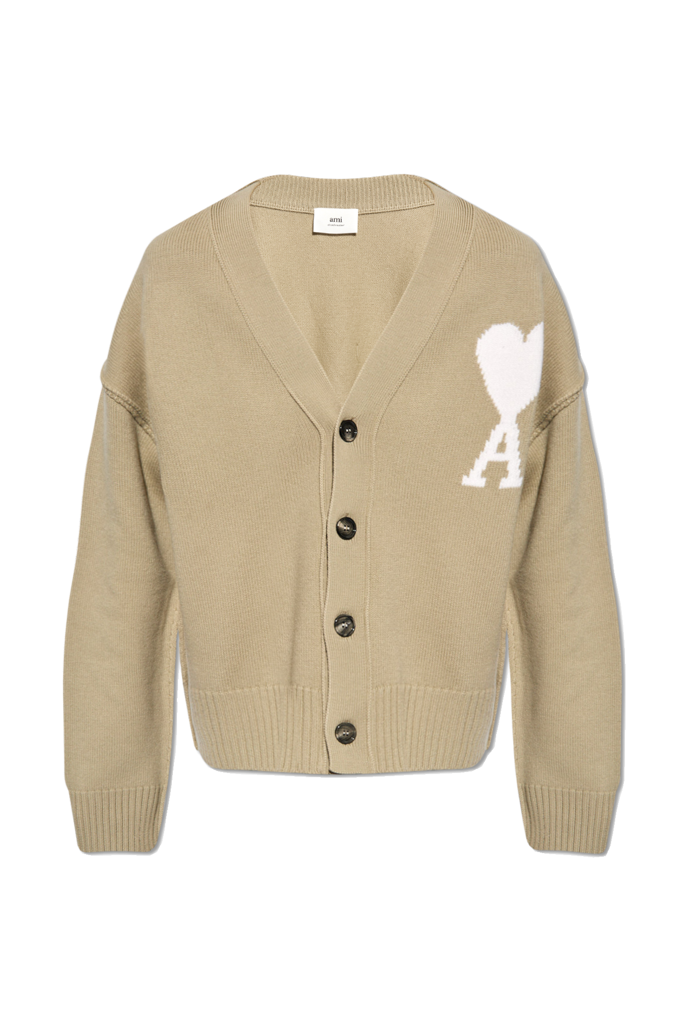 jacquard tailored jacket - IetpShops Denmark - Beige Wool cardigan